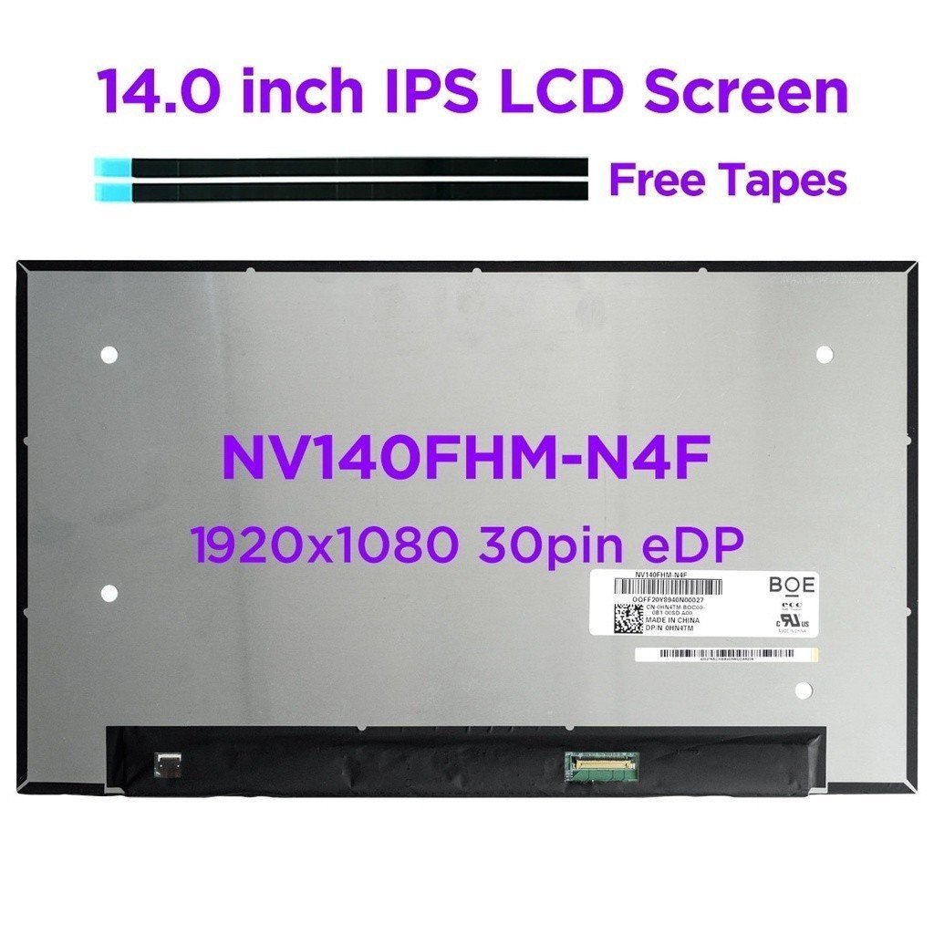 14.0 IPs แล็ปท็อปหน้าจอ LCD NV140FHM-N4F fit nv140fhm N65 N4N n4t N140HCA-E5B b140han05.6 LP140WFA-S