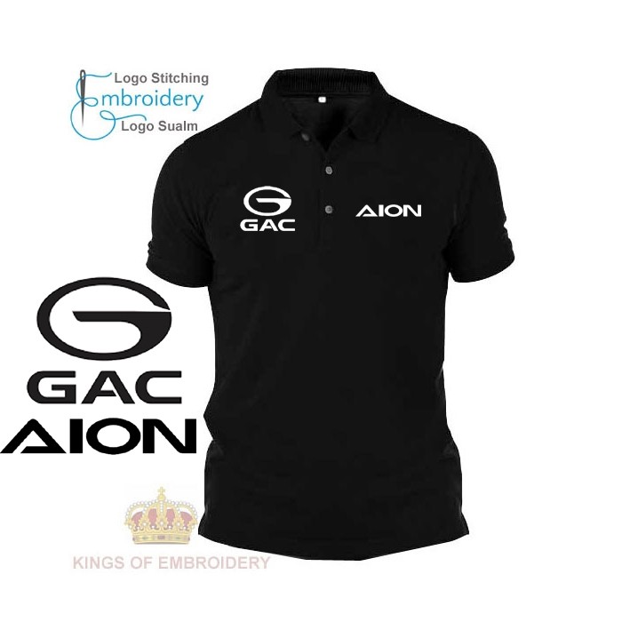 Baju Polo Clic T เสื้อ COTTON โลโก้ Sulam เย็บปักถักร้อย UNIFORM สําหรับผู้ชายและผู้หญิง GAC มอเตอร์ AION  ไม่จำกัดเพศ