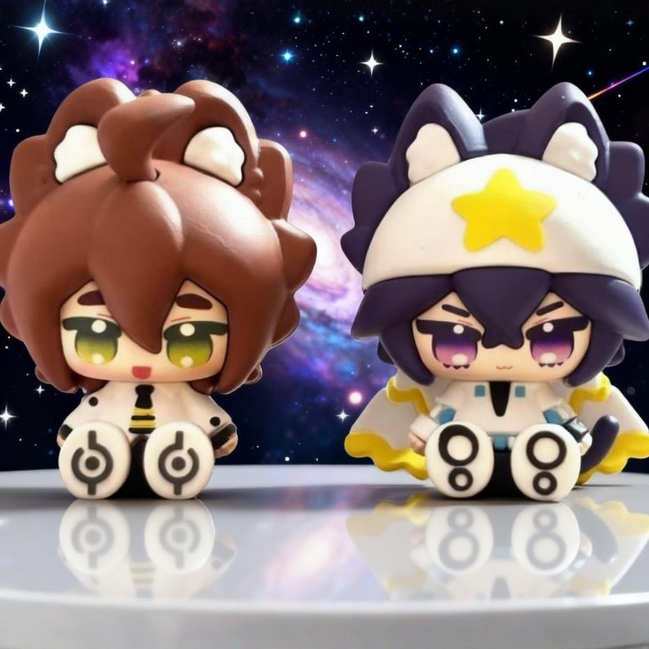 Fuyuan ที่กําหนดเอง Onmyoji God x Meow ตุ๊กตา Series Mystery กล่องอินเทรนด์เล่นรูปตุ๊กตาของขวัญเครื่