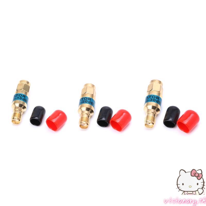 Vision Golden Attenuator SMA-JK ชายหญิง RF Coaxial Attenuator 2W 0-6GHz 30db