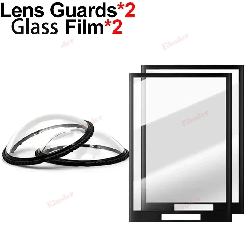 8in1 สําหรับ Insta360 X4Air X5 X4 X3 เลนส์กล้อง PC Guard พร้อมป้องกันหน้าจอ Anti-Scratch ฟิล์มแก้วสําหรับ Insta360X4Air X4 Air Anti-Scratch ป้องกันกีฬากล้องอุปกรณ์เสริม thumbnail 4