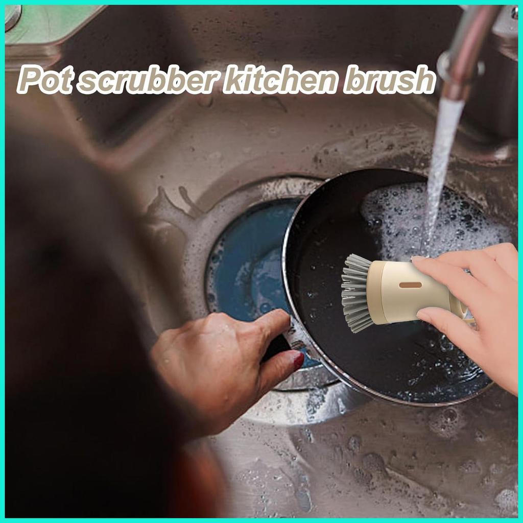 หม้อ Scrubber ทําความสะอาดตู้ทําสบู่ครัวจานล้างจาน Scrubber สําหรับกระทะเครื่องครัวเตาอ่างล้างจานชาม