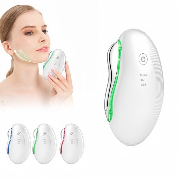 fuli กัวซา กัวซา เครื่องนวดหน้า แสงที่มีสีสันขูดกระดานขูดไฟฟ้าขูดใบหน้านําเข้านวดโวลต์ใบหน้าเครื่องม