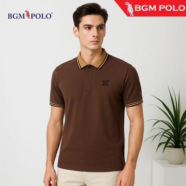 BGM POLO COLLAR เสื้อยืดแขนสั้น BP-CS453BPL-MNCNCTW