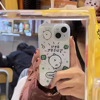 โปร่งใส จัดส่งจากประเทศไทย หมีขาวเล็ก for iPhone เคสไอโฟน 11 12 13 14 15 17 PLUS PRO MAX X XS MAX XR 7/8PLUS แอปเปิ้ลโทร