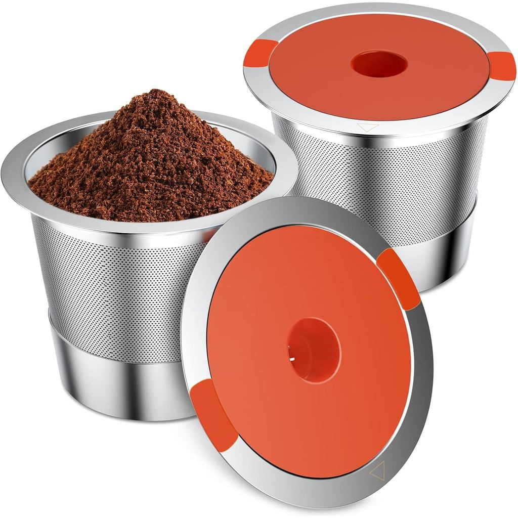 Reusable K Cups and Coffee Pods,Universal stainless steel k Cups for Keurig 2.0 and 1.0 Coffee Maker