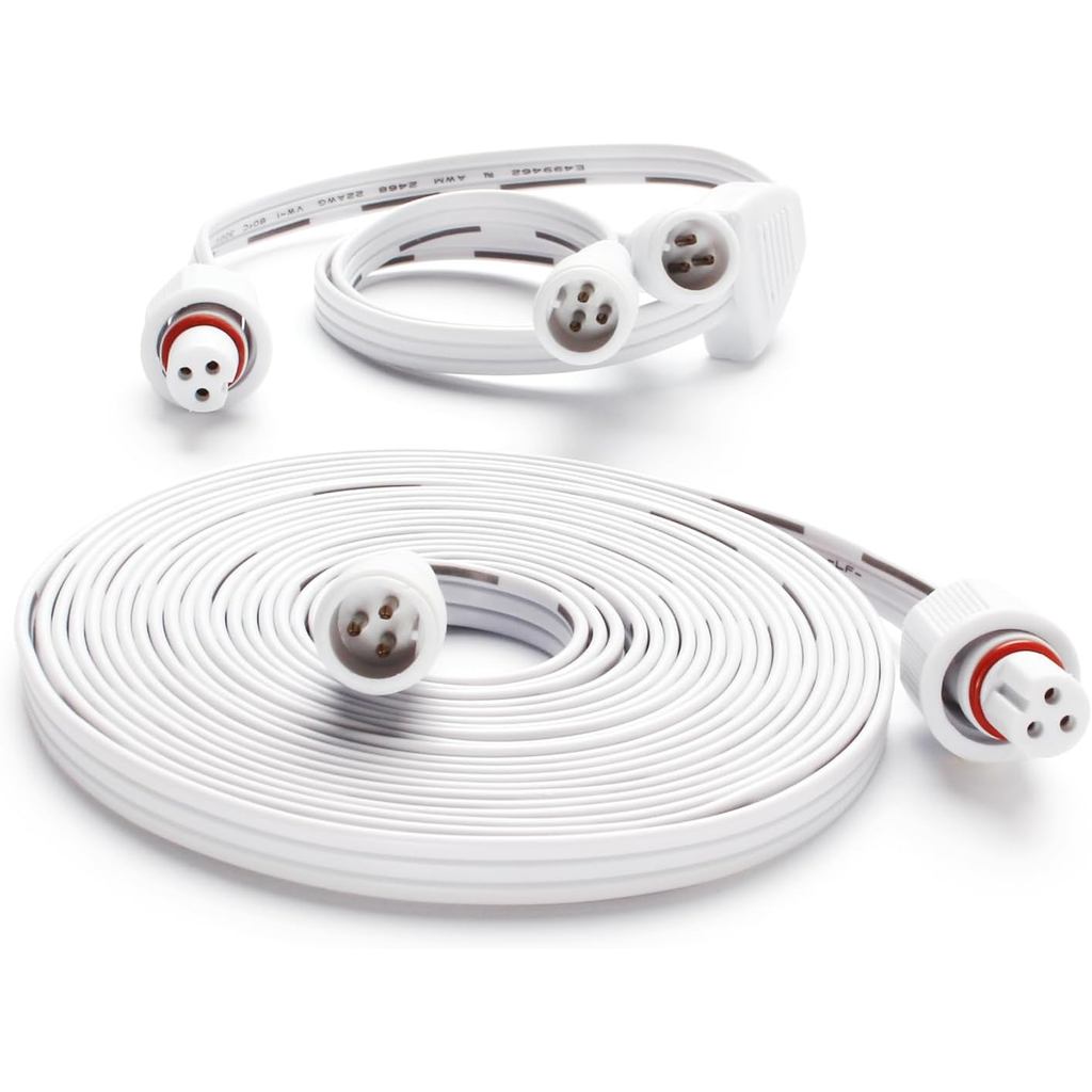 Y-Splitter สําหรับ Gov-e ไฟกลางแจ้งถาวร Pro,1FT Y-Shaped Extension Cable 3Pin(1 Female to 2 Male) แล