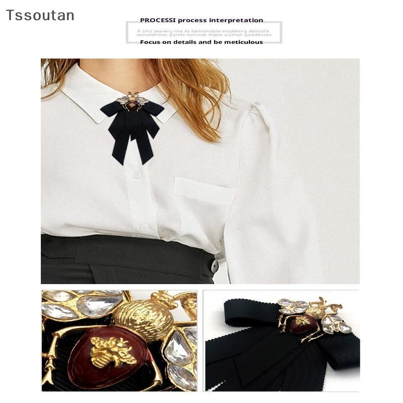 [TSST] ชายาว Rose ลูกไม้ผีเสื้อ Knot เข็มกลัด Pin ดอกไม้ตกแต่ง PIN สําหรับเสื้อผ้าคออุปกรณ์เสริมสีขาวเสื้อใหม่ TAN