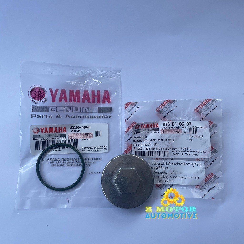 Original Yamaha Mio Jupiter Nouvo Vega Valve Cover + Oring Assy 4YS-E1186-00 และ 93210-44809 MXS
