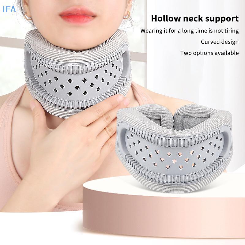 IFA ผ้าไหมน้ําแข็งคอรั้งสําหรับไมเกรนคอปากมดลูกบรรเทาปวดและปากมดลูกความดันคอนุ่มสนับสนุนดี