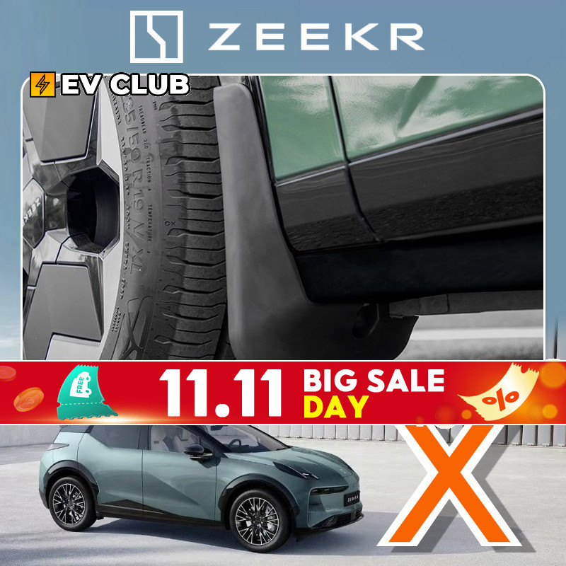 Zeekr 001 เหมาะสําหรับ zeekr x Mudguard ชิ้นส่วนดัดแปลงรถด้านหน้าด้านหลังล้อแผ่นป้องกันอุปกรณ์ตกแต่ง