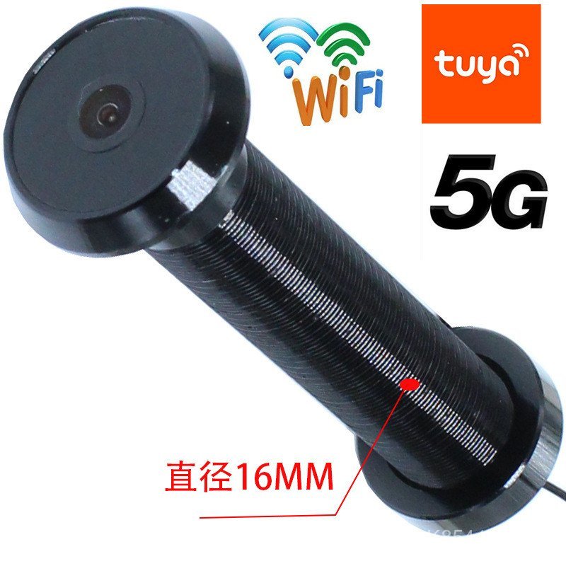Life Cats Eye เส้นผ่านศูนย์กลางมุมกว้างอินฟราเรด tuya Night Vision 5G Dual-Band สมาร์ท WiFi กล้อง 16
