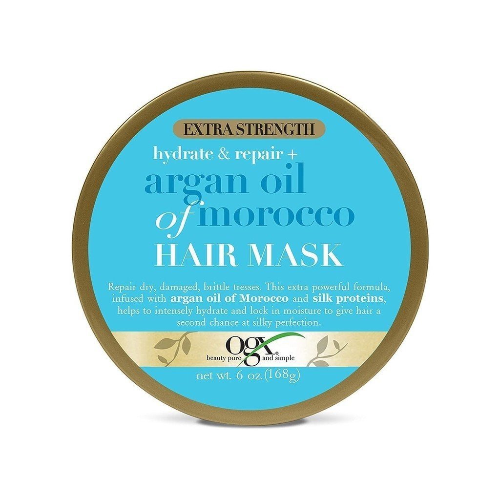 OGX Super Moisturizing Repair+Argan Oil Deep Moisturizing Smooth Care Hair Mask, รส Citrus, 6 Ams