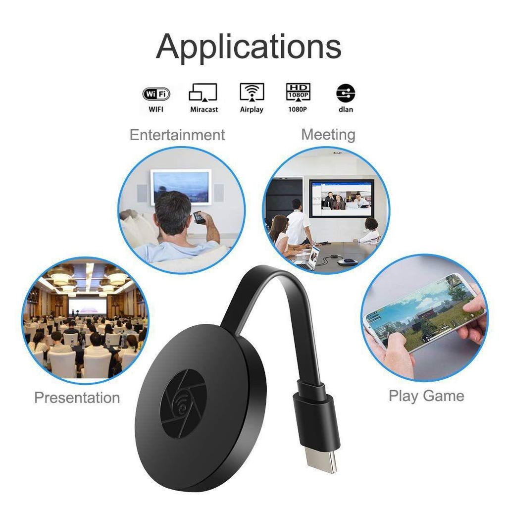 G2 Miracast TV Dongle Wifi Wireless TV Stick Supoort HDMI-ใช้งานร่วมกับ 1080P HD Mirror Screen Displ