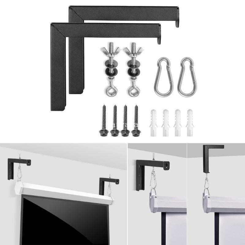 MT Universal Projectors Screen Hanging Brackets L Style Hooks สําหรับโฮมเธียเตอร์