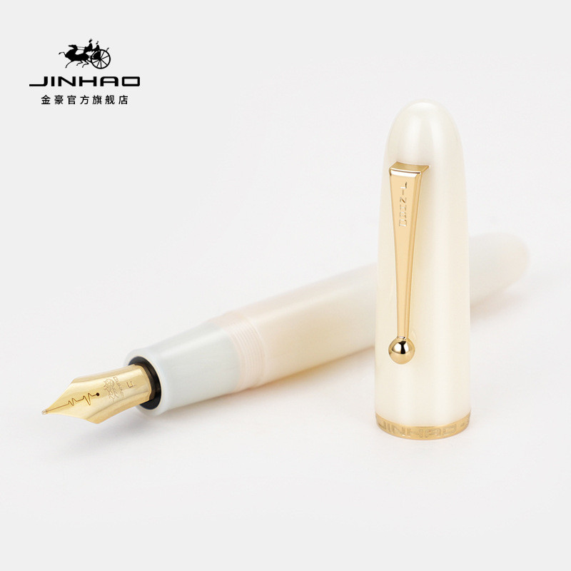 เครื่องเขียนญี่ปุ่น Jinhao Heartbeat Nib Avenue Series 9019 โช้คอัพหมึกขนาดใหญ่พิเศษ Fountain ปากกา 