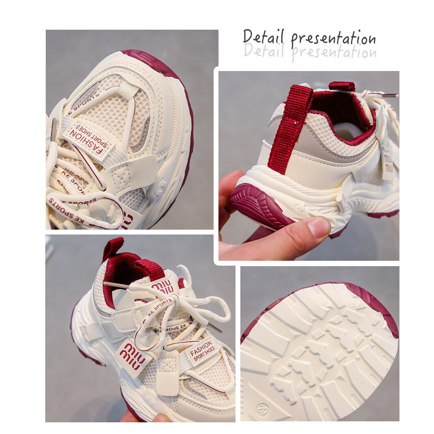 รองเท้าเด็กน้ำหนักเบา สำหรับฤดูร้อนและใบไม้ร่วง ระบายอากาศได้ดี เหมาะสำหรับเด็กอายุ 5-7 ปี - รูปที่ 3