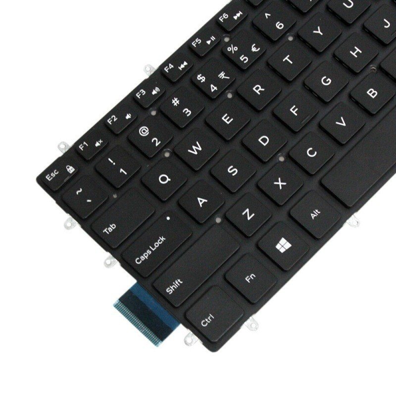 US American English White Character Not Backlit Notebook Keyboard เหมาะสําหรับ Dell G3 3579 3779/G5