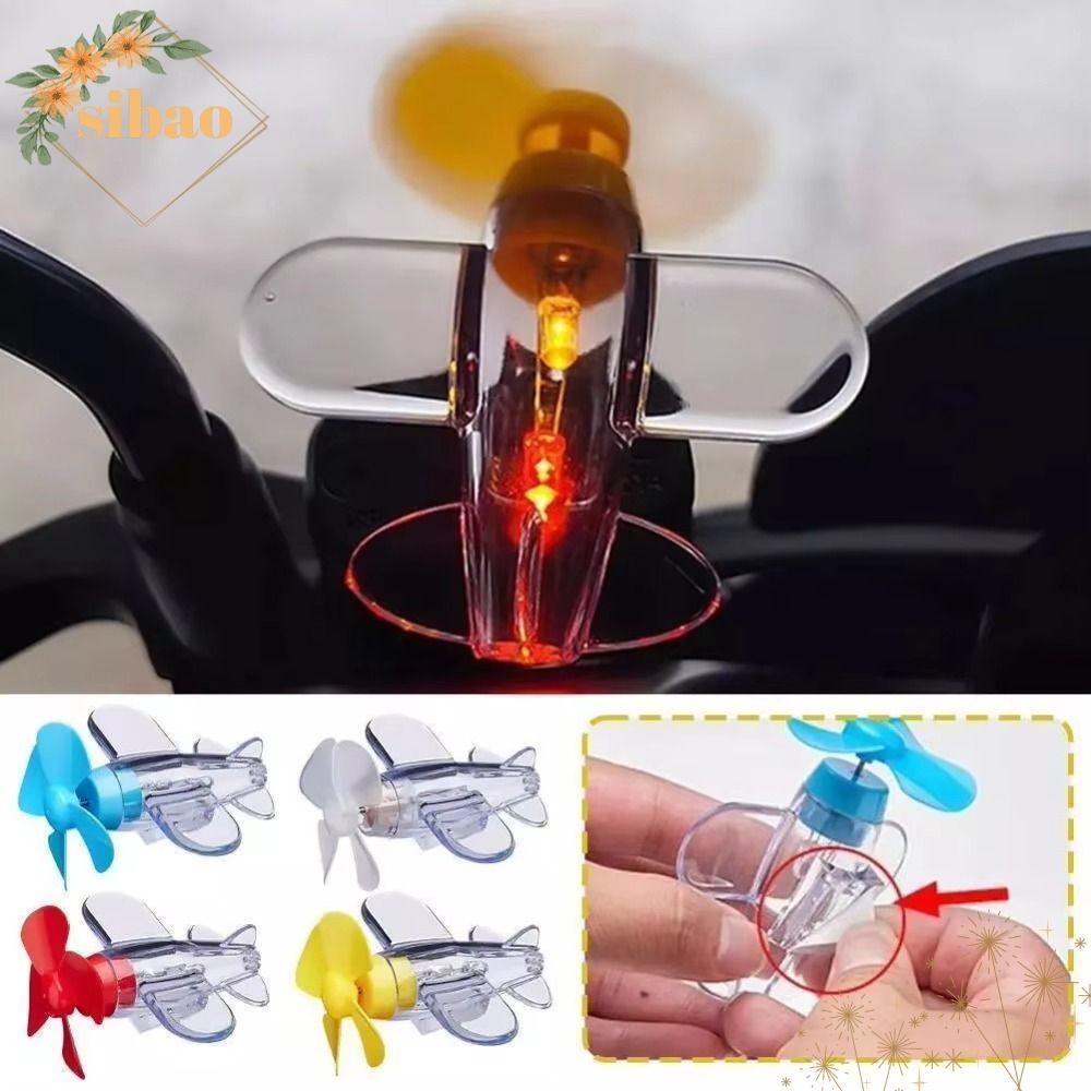 SIBAO เครื่องบินรุ่นพลังงานลม, ไฟ LED สีแดงสีน้ําเงินสีเหลืองโปร่งใส LED Light เครื่องบิน, เครื่องประดับเครื่องบินพลาสติกรถยนต์ไฟฟ้ารถจักรยานยนต์