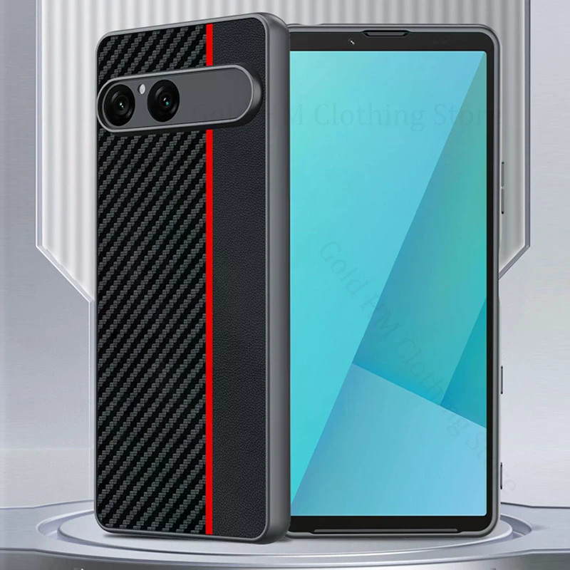 สําหรับ Sony Xperia 10 VII หนัง Kevlar Spliced เคสกันกระแทก Xperia 10 VI 5 IV กันชนนุ่มฝาครอบป้องกัน