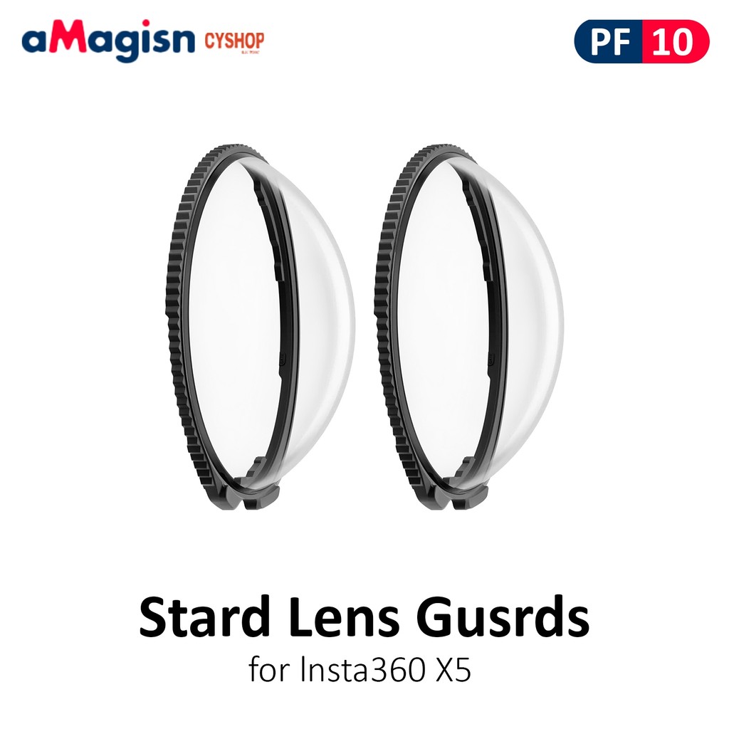 aMagisn PF10  Stard Lens Gusrds for lnsta360 X5  การ์ดเลนส์ป้องกันเลนส์กระจก