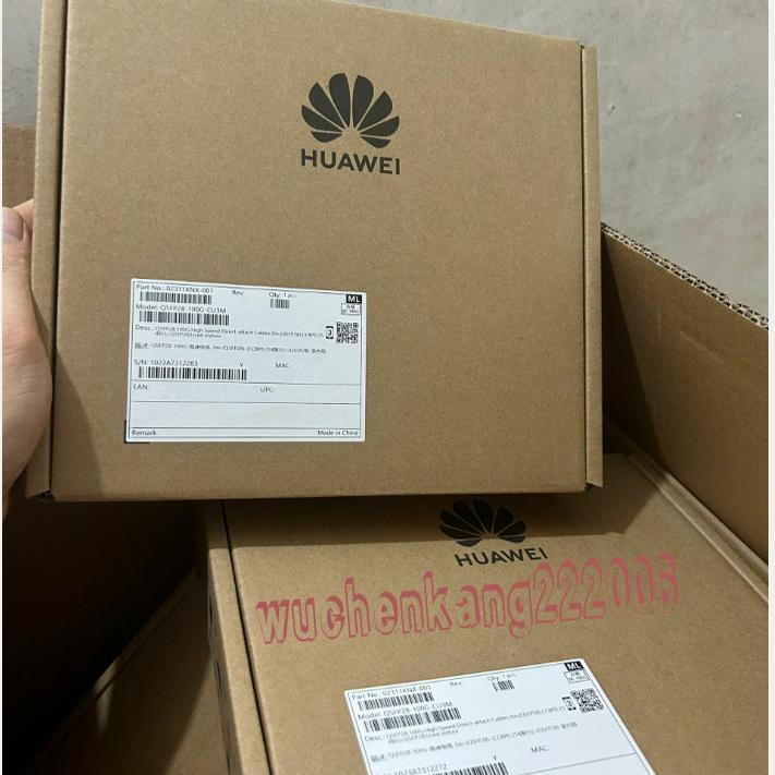 ยี่ห้อใหม่ที่ยังไม่ได้เปิด Original 100G Stacking Line 3m Huawei 02311KNX QSFP28-100g-CU3M