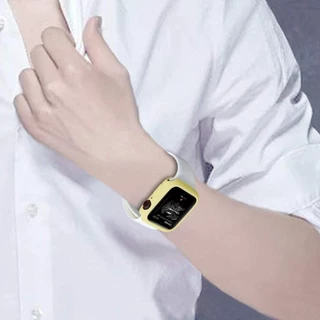 กรณีฝาครองซิลิโคนยางนุ่ม for Smartwatch Apple Watch Ultra SE 3 2 Iwatch Series 11 10 9 8 7 6 5 49 46 42 45 41 44 40 38mm