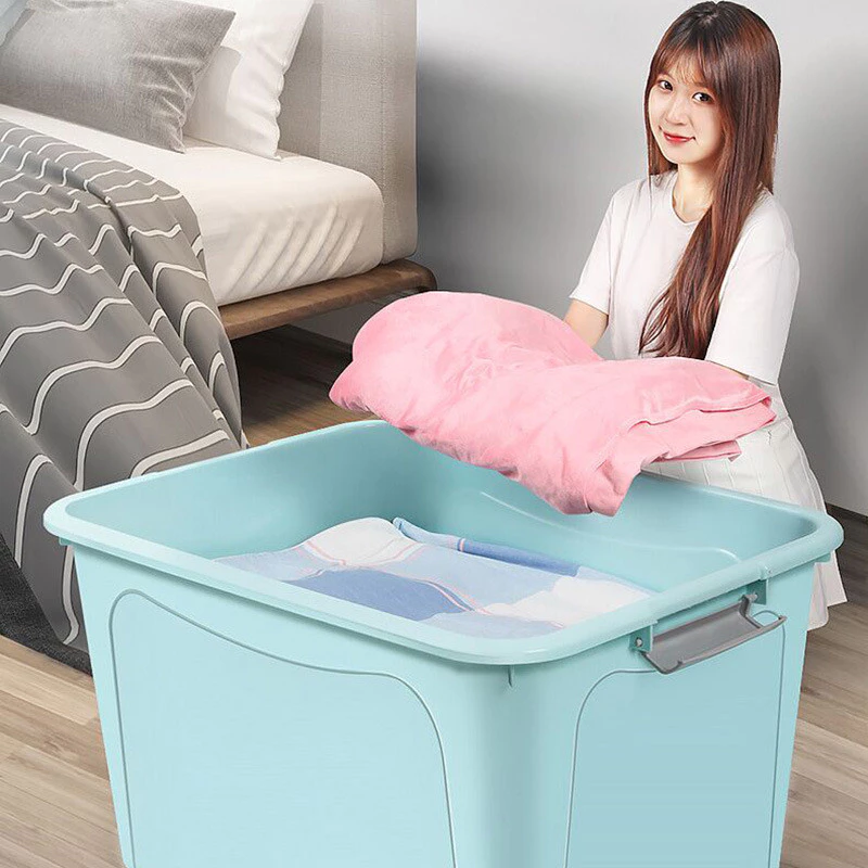 กล่องพลาสติก 30L/70L/160L/230L/310L/410L ฝาล็อค เก็บของ thumbnail 6