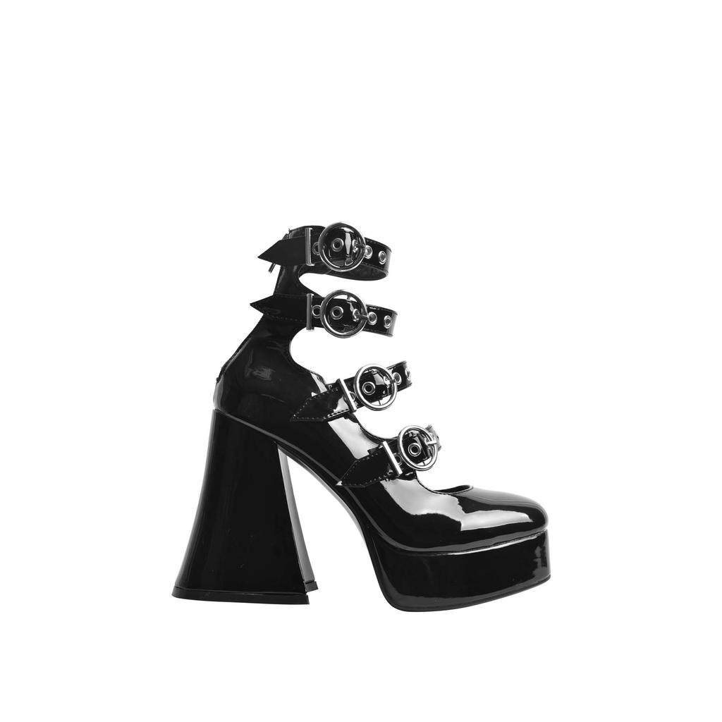 Villains SF VONI-4S Platform Booties รองเท้าบูทแพลตฟอร์มผู้หญิง ส้นสูง 4.9"
