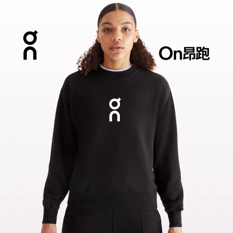 On Club Crew เสื้อสเวตเตอร์คอกลมลําลองสําหรับบุรุษและสตรีสไตล์กีฬาผ้าฝ้ายระดับพรีเมียมแขนยาวขนาดบวก