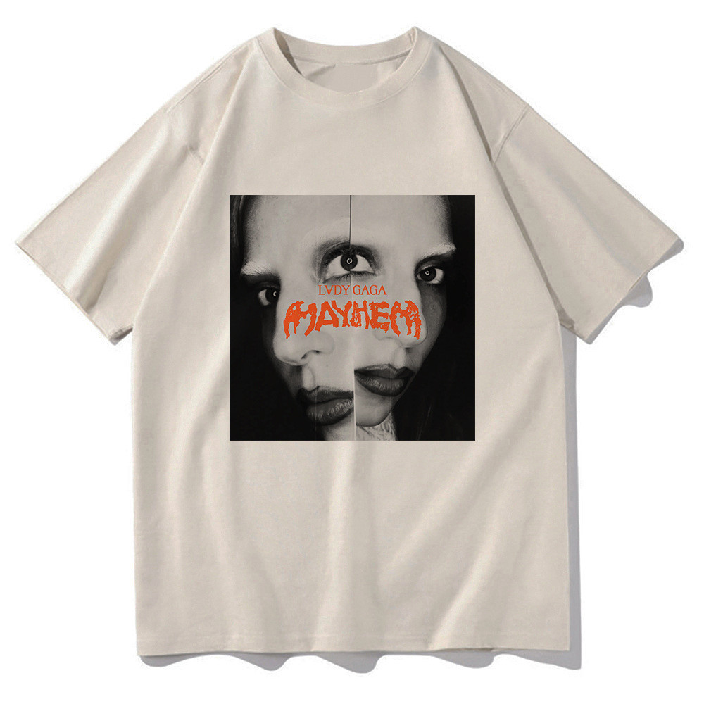เสื้อยืดLady Gaga Mayhem Retro สำหรับผู้ชาย