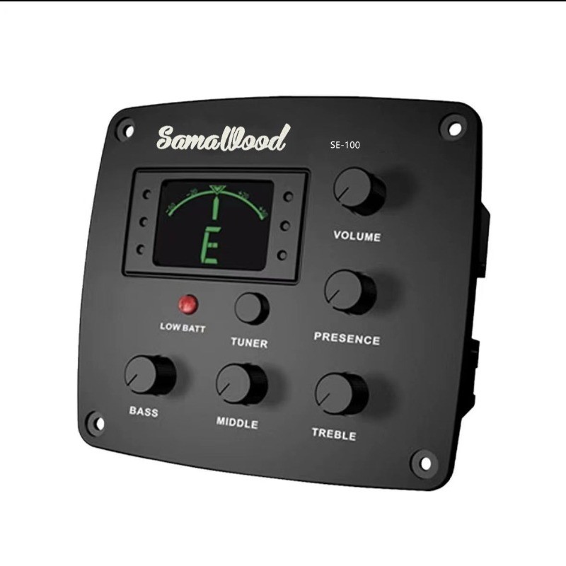 Brook V12S25 Pickup ระบบ LCD ปรับเสียงได้ 4-band EQ สำหรับกีตาร์อะคูสติก