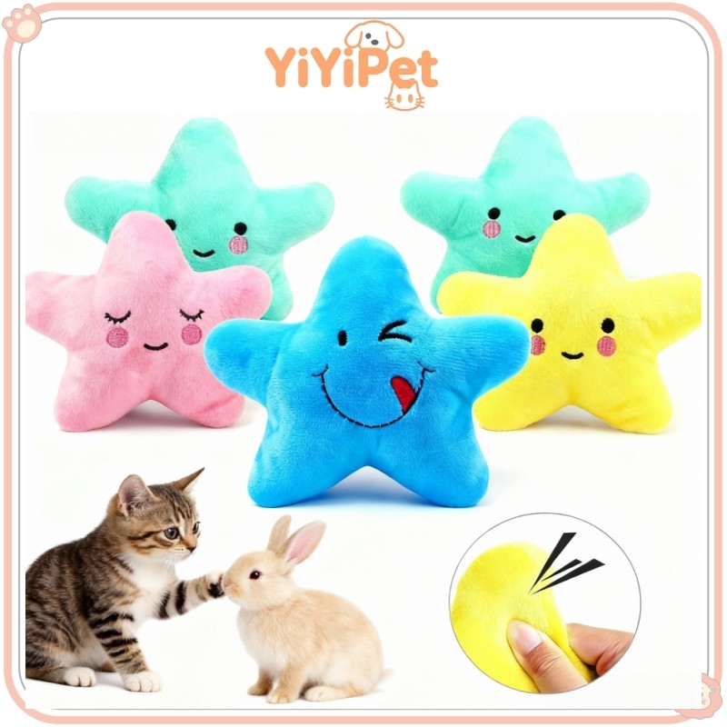 ปฏิบัติ Pentagram Squeaky ของเล่นสําหรับสุนัขขนาดกลางขนาดเล็กกระดูก Aggressive Chewers ลูกสุนัขอุปกรณ์เสริม