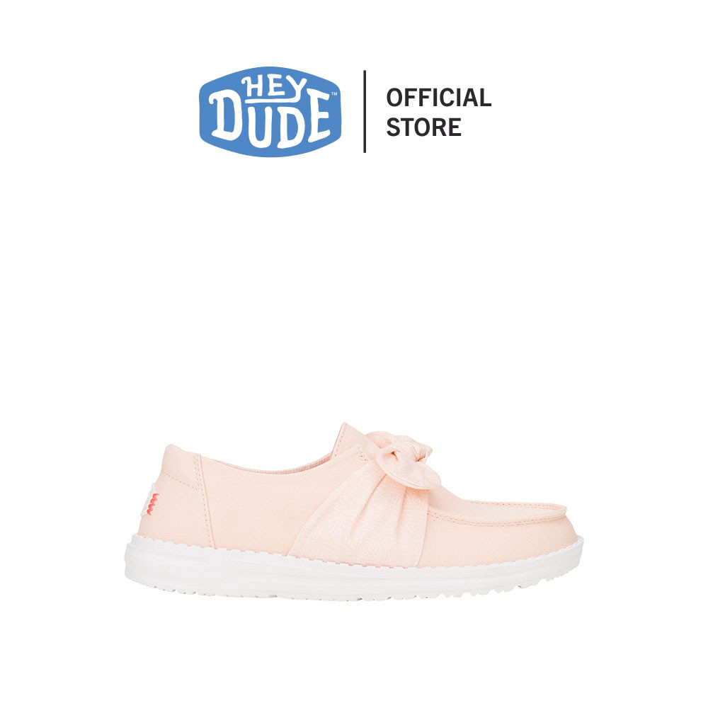 HEYDUDE รองเท้าลำลองผู้หญิง WENDY BOW ESSENTIALS รุ่น 43715-6ZZ - PALE PINK