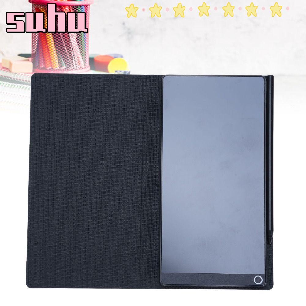 SUHUHD แท็บเล็ตเขียน LCD, หนังแบบพกพาออกแบบ Digital Notepad, Erasable 6.5 นิ้วเต็มหน้าจอแขวนปากกาอิเ