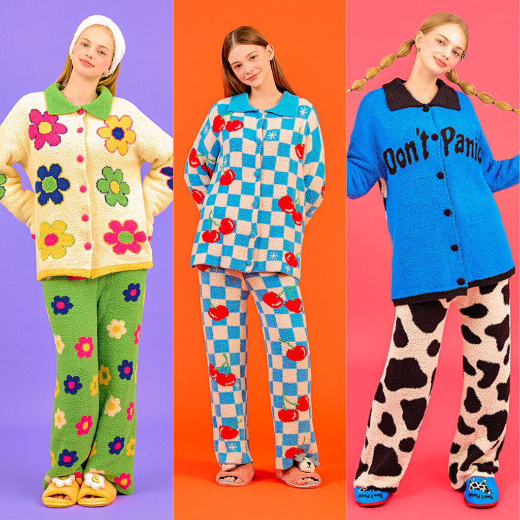Wiggle Pajama Set / ชุดนอนแบบยาว เสื้อ+กางเกง