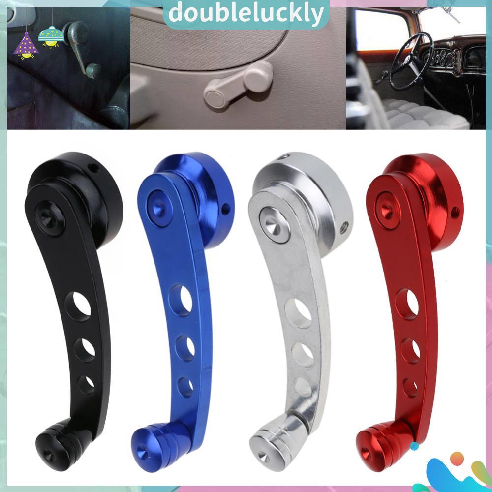 2pcs ากลรถหน้าต่างจับ เครื่องม้วน ไรเซอร์ เปลี่ยนอลูมิเนียมคู่มือรถหน้าต่างยกข้อเหวี่ยงจับอุปกรณ์เสริมในรถยนต์