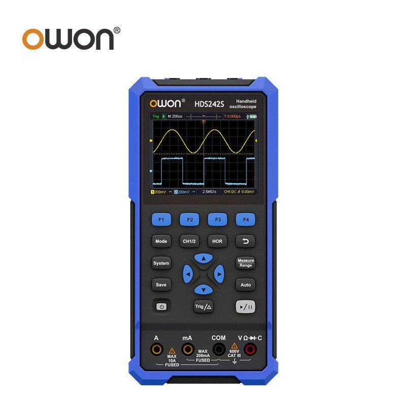 Lipu (owon) HDS2102S Dual Channel Oscilloscope 100MHz Digital Oscilloscope มัลติมิเตอร์แบบซ่อมรถยนต์
