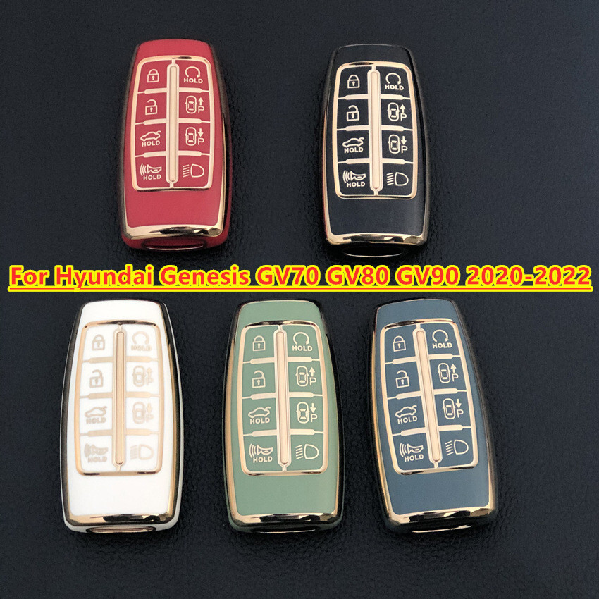 รถ Remote Key Fob Shell พวงกุญแจสําหรับ Hyundai Genesis GV70 GV80 GV90