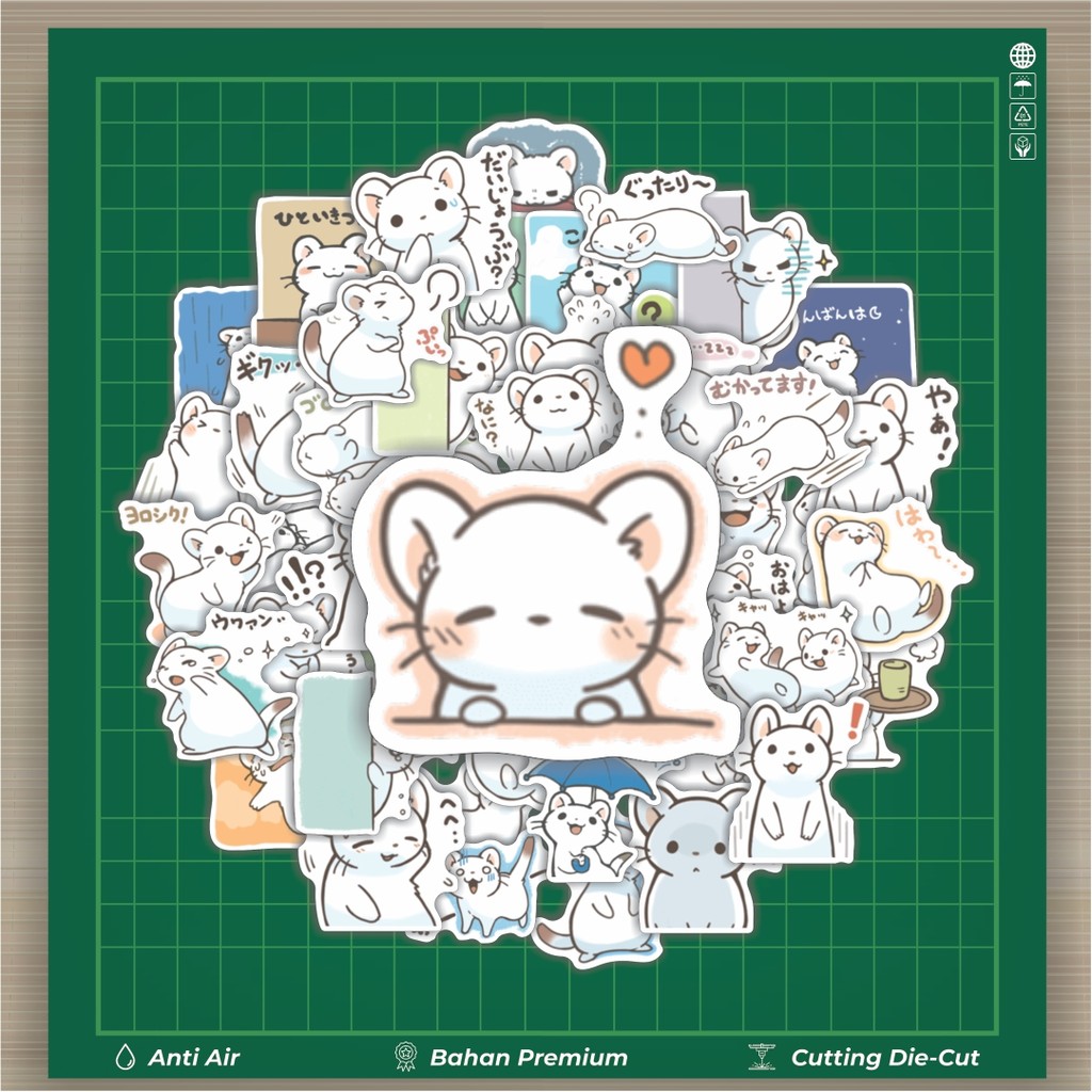 ร้อน 50 ชิ้น Ermine สติกเกอร์แฟชั่นรถยนต์ Decal Cool การ์ดอัลบั้มไวนิลที่กําหนดเองกันน้ํา - ความงามส