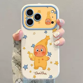 สําหรับIPhone 17 Air 16 15 14 13 12 11 Pro Max X XR XS Max 7 8 Plusน่ารักStarlightบิสกิตNew Edition 17 สร้อยข้อมือหน้าต่างเคสโทรศัพท์ปกอ่อน