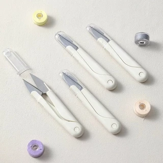 Sanli กรรไกร กรรไกรตัดขี้ด้าย มีปลอกสวม ใส่ กรรไกรตัดขี้ด้าย DIY ใส ในงานตัดเย็บต่างๆ