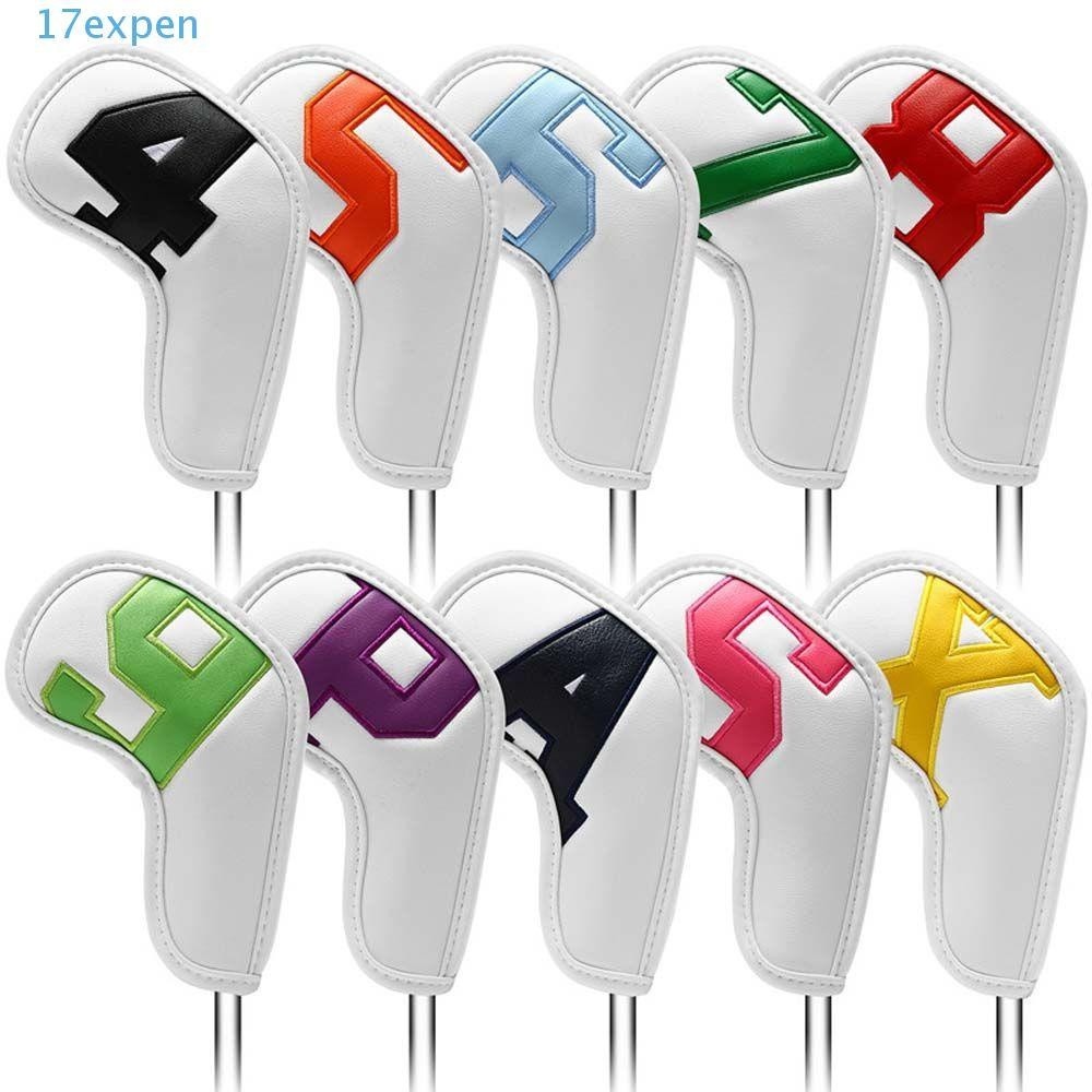 Expens Durable Head Cover Set For Irons 4-9 P S A X Golf Training Equipment 10 Pcs Set Putter Golf P