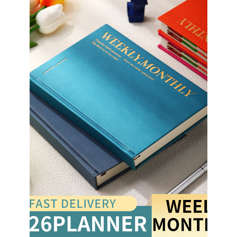 planner 2026 แพลนเนอร์ 2026 2026 สมุดกําหนดการภาษาอังกฤษ สมุดแพลนเนอร์ สมุดบันทึก สมุดบันทึก สมุดบัน