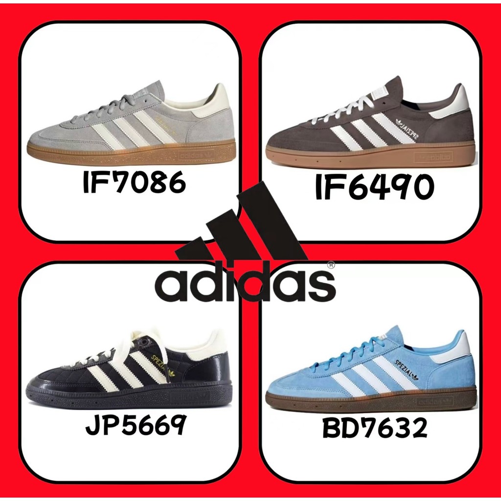 〖ของแท้ 100 %〗adidas Samba OG gazelle spezial IF6490 สีดำ สีเทา สีน้ำเงิน สีน้ำตาล