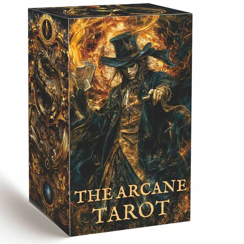 The Arcane Tarot The Arcane Tarot The Arcane Tarot 12 x 7 ซม.ภาษาอังกฤษเกมกระดานการ์ดเกมS