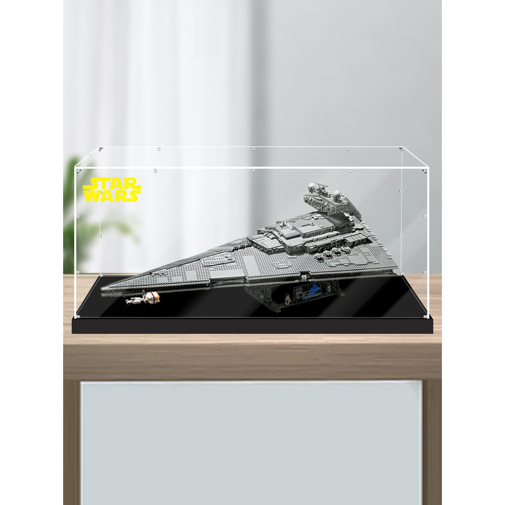 [กล่องป้องกันฝุ่นอะคริลิค] เหมาะสําหรับ Lego 75252 Star Wars Empire J-Starship กล่องแสดงอะคริลิคกล่อ