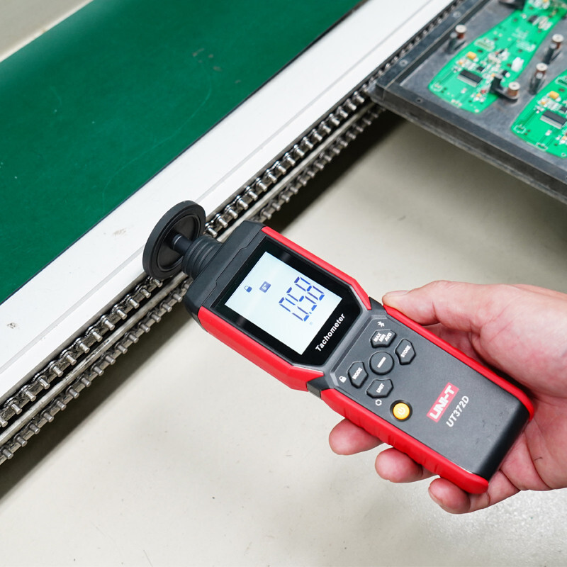 หน่วย UT372D 2 in 1 Digital RPM TACHOMETER ความแม่นยําสูง Digital TACHOMETER แบบพกพา Rotational spee