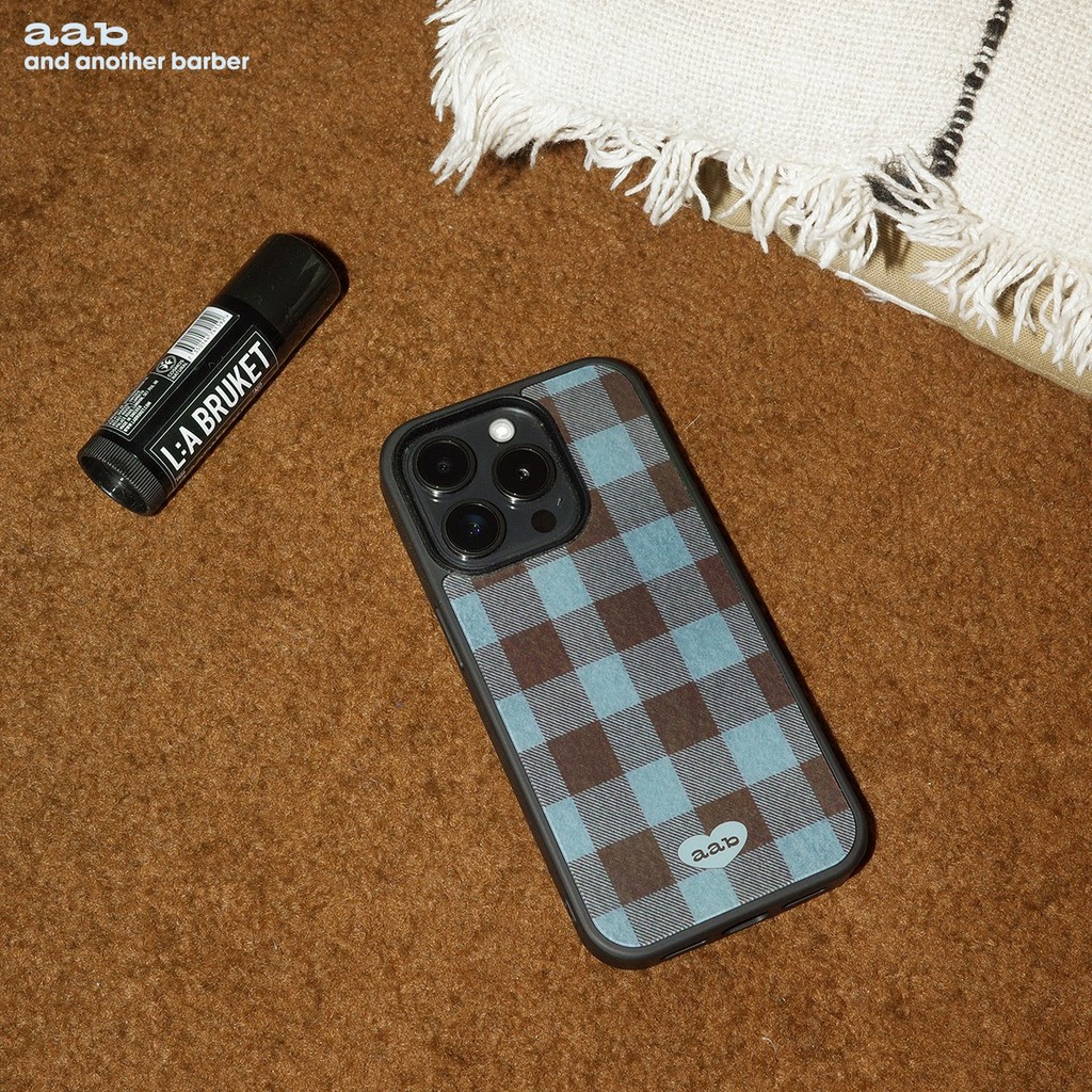 สีน้ําตาลลายสก๊อตสีฟ้าเคสโทรศัพท์ Anti-Fall สําหรับ iPhone 17 Promax 16 Promax 15 Promax 11 12 13 17 14plus 15plus 16e 16plus 15pro 17pro 17air - รูปที่ 3