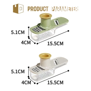 รับคูปองก่อนสั่ง！ 3in1 เครื่องขูดกระเทียม เครื่องบดกระเทียม ABS+สแตนเลส เกรดอาหาร อุปกรณ์ครัว สำหรับอเนกประสงค์